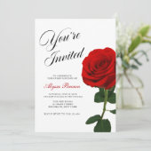 Red Rose Sweet 16 Party  招待状 (スタンド正面)