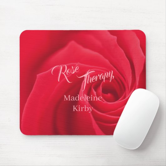 Red Rose Therapy Opaque Personalized マウスパッド (マウス)