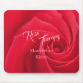 Red Rose Therapy Opaque Personalized マウスパッド (正面)