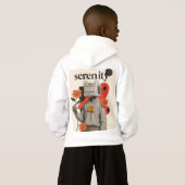 Red Rose Thorns Hoodie | Serenity Retro Collage Ba (裏面フル)
