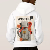 Red Rose Thorns Hoodie | Serenity Retro Collage Ba (裏面)