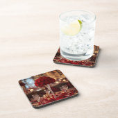 Red Rose Valentine Romantic Aesthetic Coaster Set コースター (右側)
