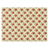 Red rose vintage pattern テーブルクロス (正面(横))