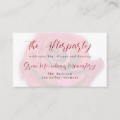 Red Rose Wedding Reception  エンクロージャーカード (正面)