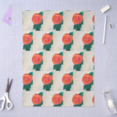 Red Rose with Green Leaves 薄葉紙 (クラフト)