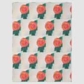 Red Rose with Green Leaves 薄葉紙 (正面)