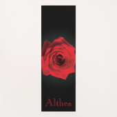 Red Rose Yoga Mat – Healing & Inner Strength ヨガマット (正面)
