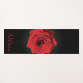 Red Rose Yoga Mat – Healing & Inner Strength ヨガマット (正面(横))