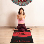 Red Rose Yoga Mat – Healing & Inner Strength ヨガマット