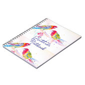 Red Rosella Parrot Parrots Birds Gratitude Journal ノートブック (左側)