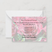 Red Rosesの新しいアドレス発表 ノートカード (裏面)