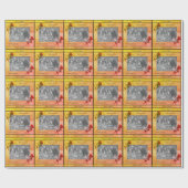 Red Rosesハートあなたの写真パーソナライズされた ラッピングペーパー (フラット)