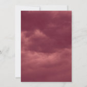 Red Rosesフレームイメージ(ライトレッドクラウド結婚付き) 招待状 (裏面)