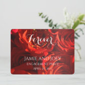 Red Rosesブーケ永遠の招待 招待状 (スタンド正面)