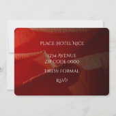 Red Rosesブーケ永遠の招待 招待状 (裏面)