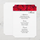 Red Rosesメニューカード メニュー (正面/裏面)