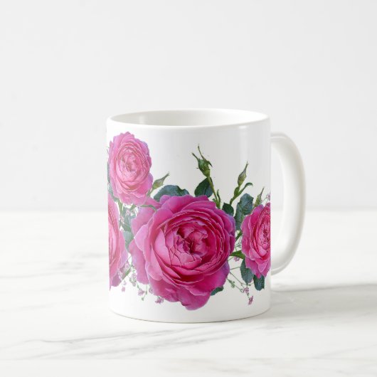 Red roses コーヒーマグカップ (正面右)