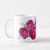 Red roses コーヒーマグカップ (左)