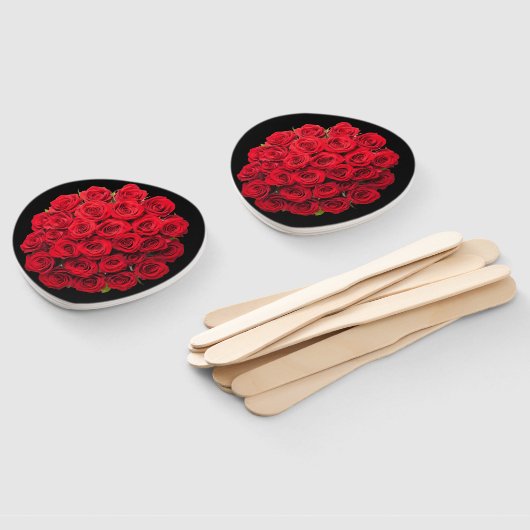 Red roses ハンドファン (組立なし)