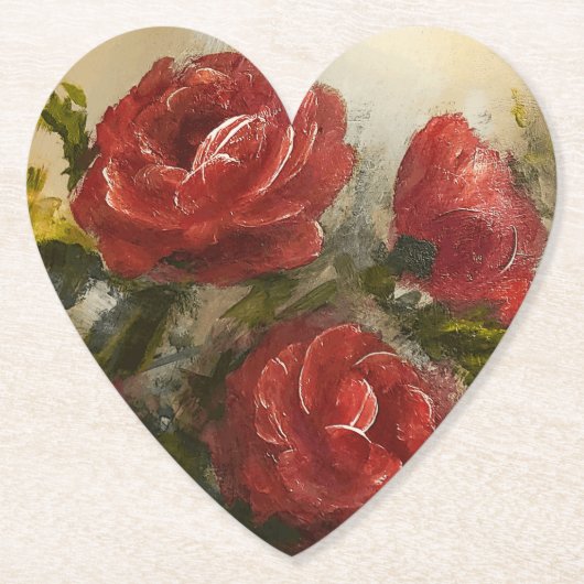 Red Roses  ペーパーコースター (正面)