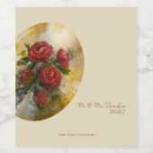 Red Roses ワインラベル (シングルラベル)