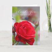 Red Roses 結婚'S Thank You Message サンキューカード (正面)