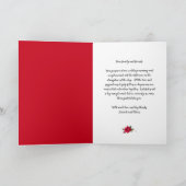 Red Roses 結婚'S Thank You Message サンキューカード (内部)