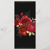 Red Roses 50th Birthday Celebration Menu メニュー (裏面)