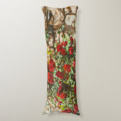 Red Roses Against a Stone Wall ボディピロー (正面縦)