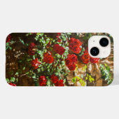 Red Roses Against a Stone Wall Case-Mate iPhoneケース (裏面 (横))