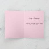 Red Roses and Gold Anniversary Valentine's Day カード (内部)