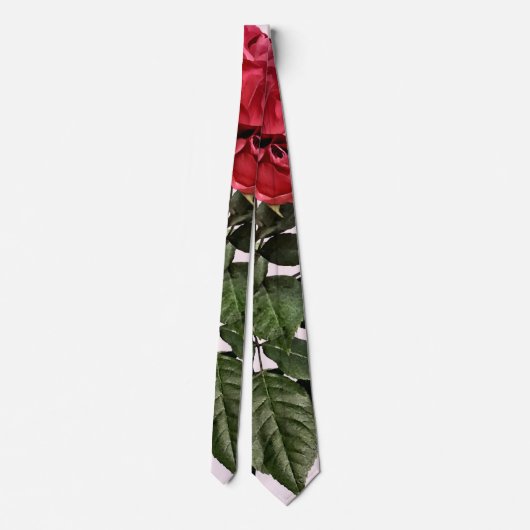 Red Roses and Leaves ネクタイ (裏面)