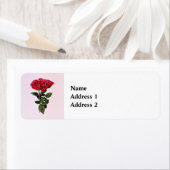 Red Roses and Leaves ラベル (インサイチュ)