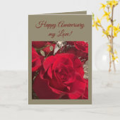 Red Roses anniversary card カード (黄色い花)
