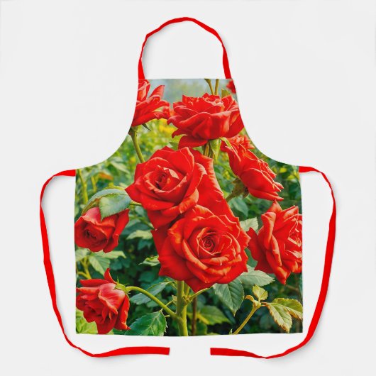 Red Roses Apron エプロン (正面)
