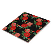 Red Roses, Black Background, タイル (側面)