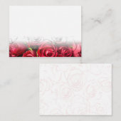 Red Roses Blank Valentines Stationery ノートカード (正面/裏面)