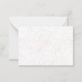 Red Roses Blank Valentines Stationery ノートカード (裏面)