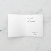 Red Roses Bouquet Bridesmaid提案 カード (内部)