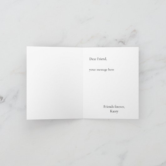 Red Roses Bouquet Bridesmaid提案 カード (内部)