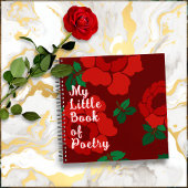 Red Roses Custom Title Spiral Bound ノートブック