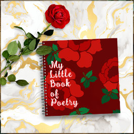 Red Roses Custom Title Spiral Bound ノートブック