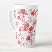 Red Roses Floral カフェラテマグ (左アングル)
