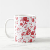 Red Roses Floral コーヒーマグカップ (左)