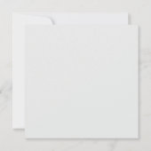 Red Roses floral Wedding Invitation 招待状 (裏面)