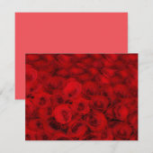 Red Roses Flower Art Bouquet Note Card Set ノートカード (正面/裏面)