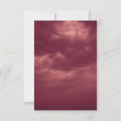 Red Roses FrameイメージRed Clouds 結婚 RSVP & Menu (裏面)