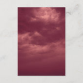 Red Roses FrameイメージRed Clouds 結婚 RSVP & Menu (裏面)