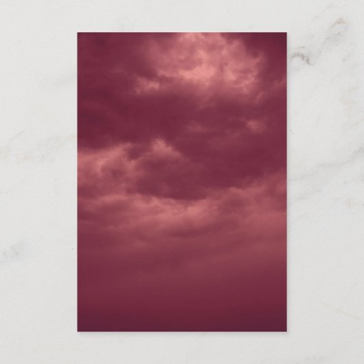 Red Roses FrameイメージRed Clouds 結婚 RSVP & Menu (裏面)