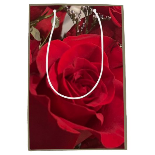 Red Roses gift bag ミディアムペーパーバッグ (正面)